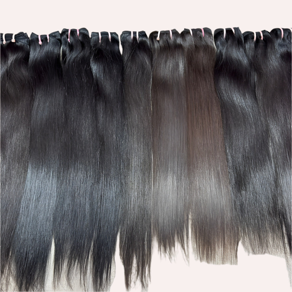 10 Bundle deal Raw Natural Straight Hair Extension