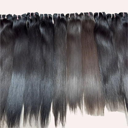 10 Bundle deal Raw Natural Straight Hair Extension