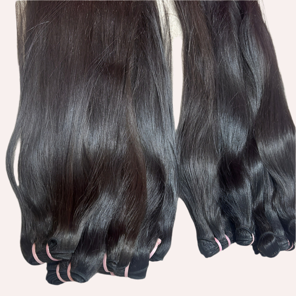 10 Bundle deal Raw Natural Straight Hair Extension