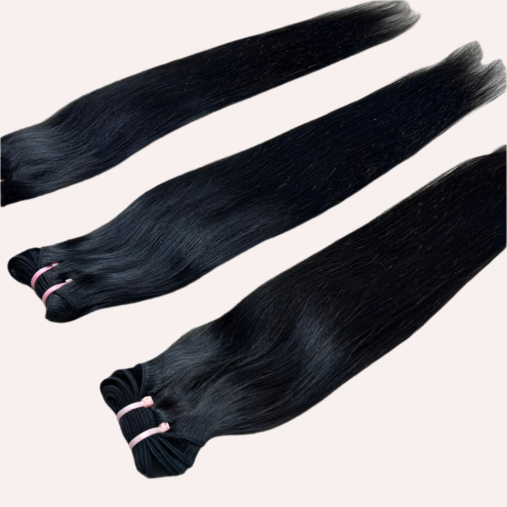 3 Bundle deal Raw Natural Straight Hair Extensions