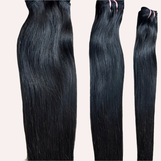 3 Bundle deal Raw Natural Straight Hair Extensions
