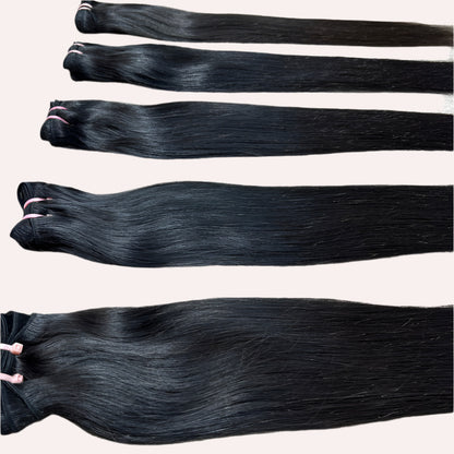 5 Bundle deal Raw Natural Straight Hair Extensions
