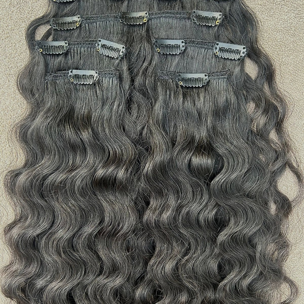 Clip In Raw Natural Curly Hair Extensions