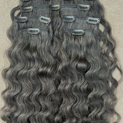 Clip In Raw Natural Curly Hair Extensions
