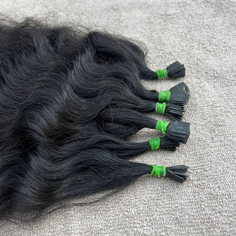 FLAT TIP WAVY HAIR EXTENSIONS