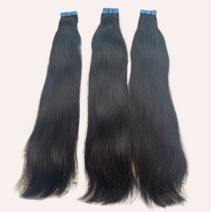 INVISIBLE TAPE NATURAL STRAIGHT HAIR EXTENSIONS
