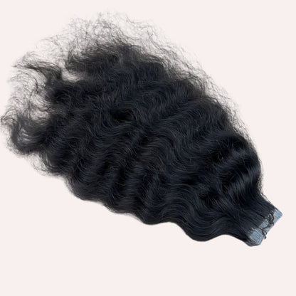 Natural Curly Tape in Hair Extensions