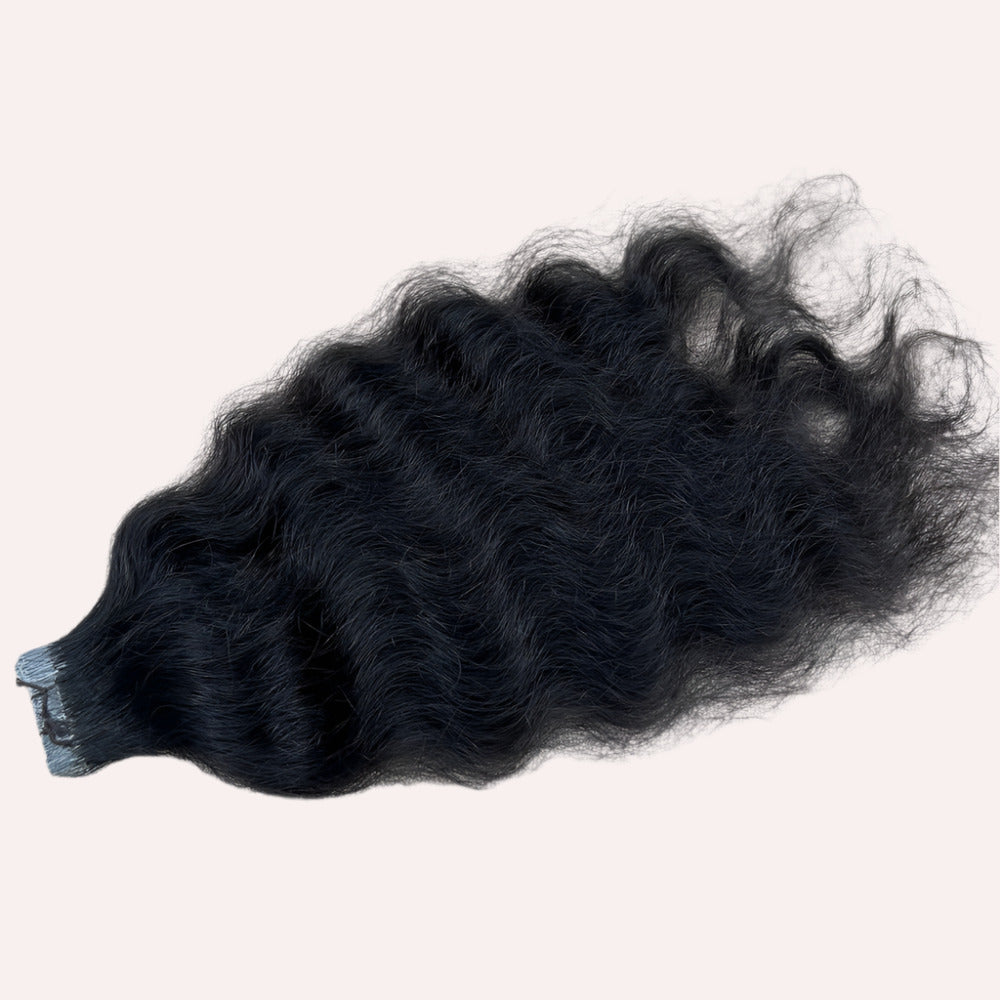 Natural Curly Tape in Hair Extensions