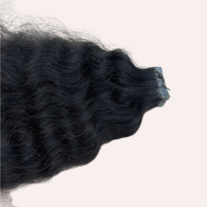 Natural Curly Tape in Hair Extensions
