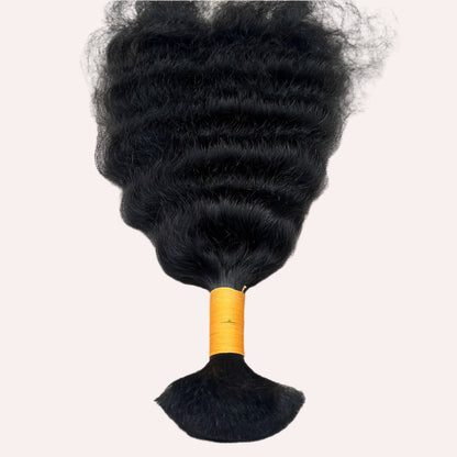 RAW NATURAL CURLY BULK HAIR BUNDLES