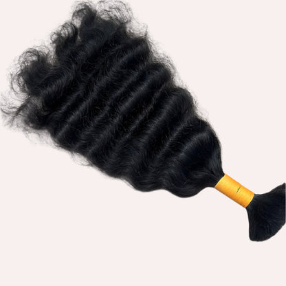 RAW NATURAL CURLY BULK HAIR BUNDLES