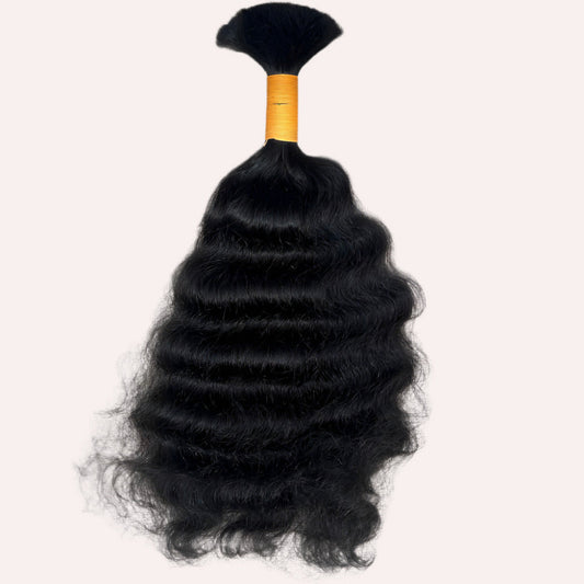 RAW NATURAL CURLY BULK HAIR BUNDLES
