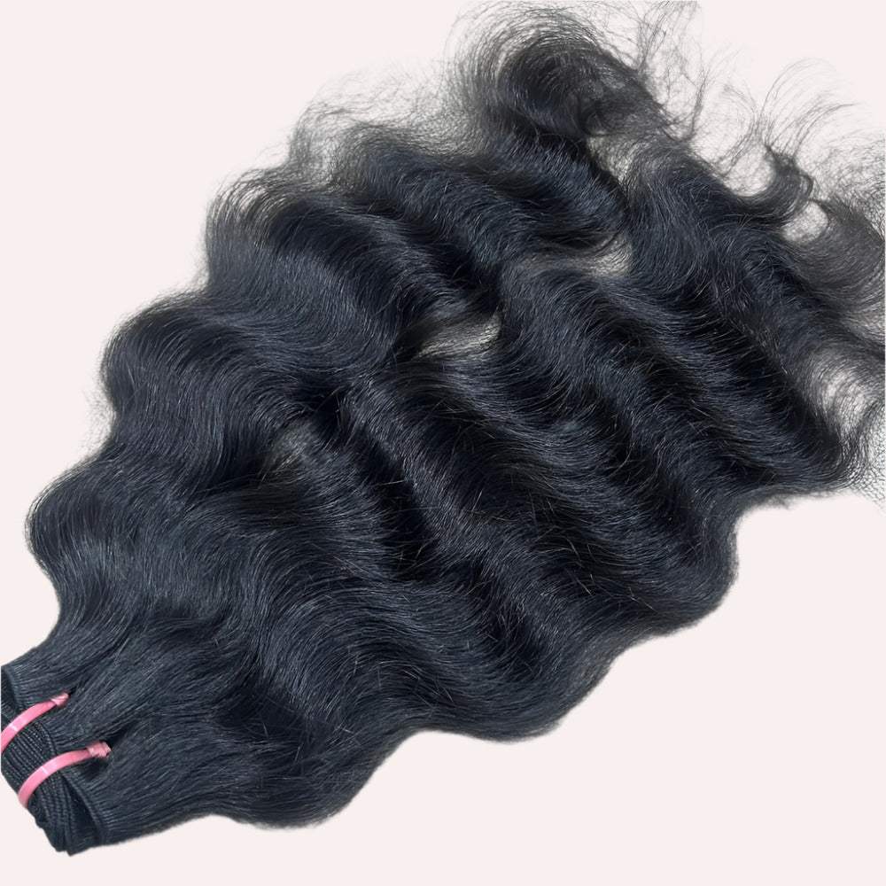 Raw Natural Deep Wavy Hair Extensions