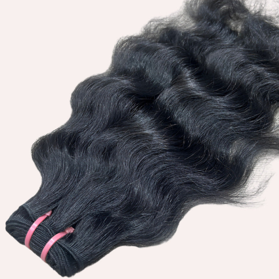 Raw Natural Deep Wavy Hair Extensions
