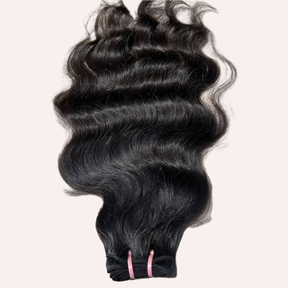 RAW NATURAL WAVY HAIR EXTENSIONS