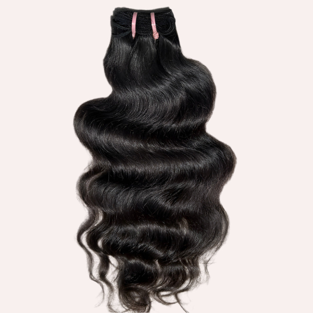 RAW NATURAL WAVY HAIR EXTENSIONS