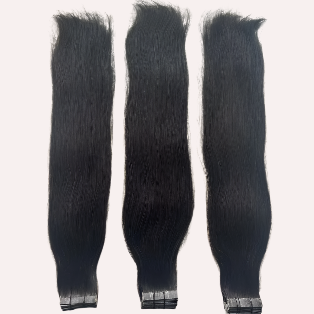 INVISIBLE TAPE NATURAL STRAIGHT HAIR EXTENSIONS