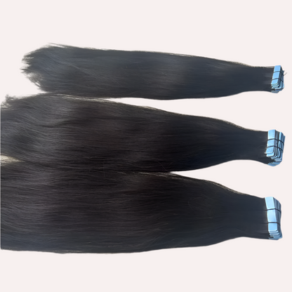 INVISIBLE TAPE NATURAL STRAIGHT HAIR EXTENSIONS