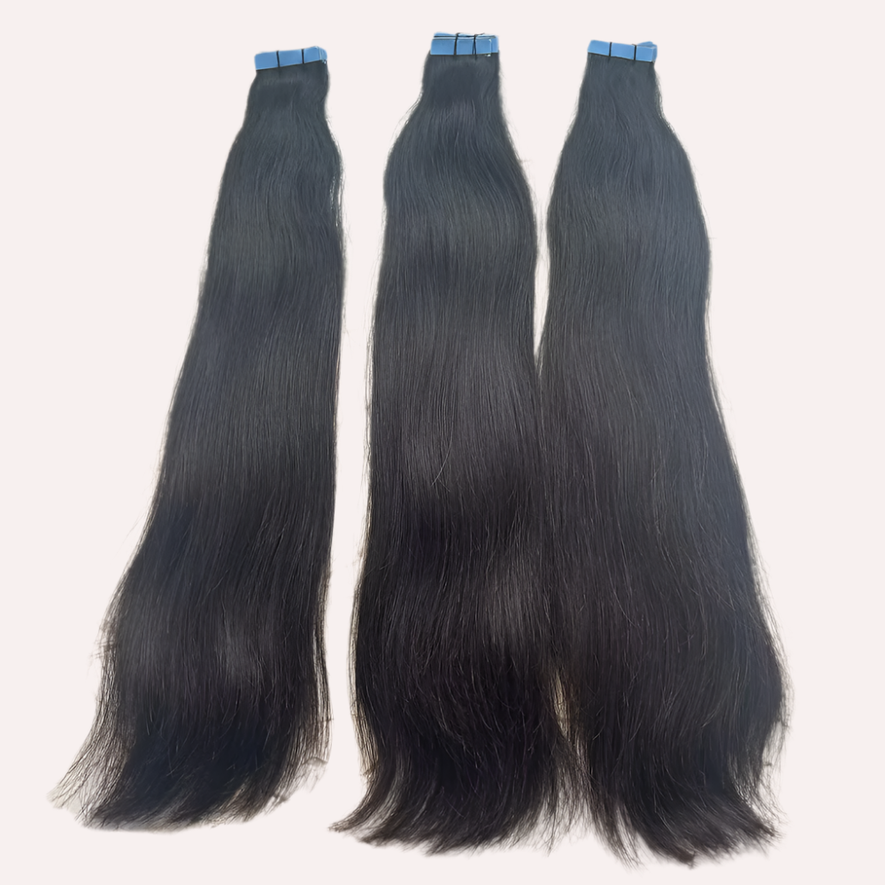 INVISIBLE TAPE NATURAL STRAIGHT HAIR EXTENSIONS
