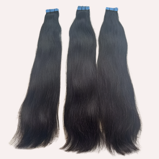 INVISIBLE TAPE NATURAL STRAIGHT HAIR EXTENSIONS
