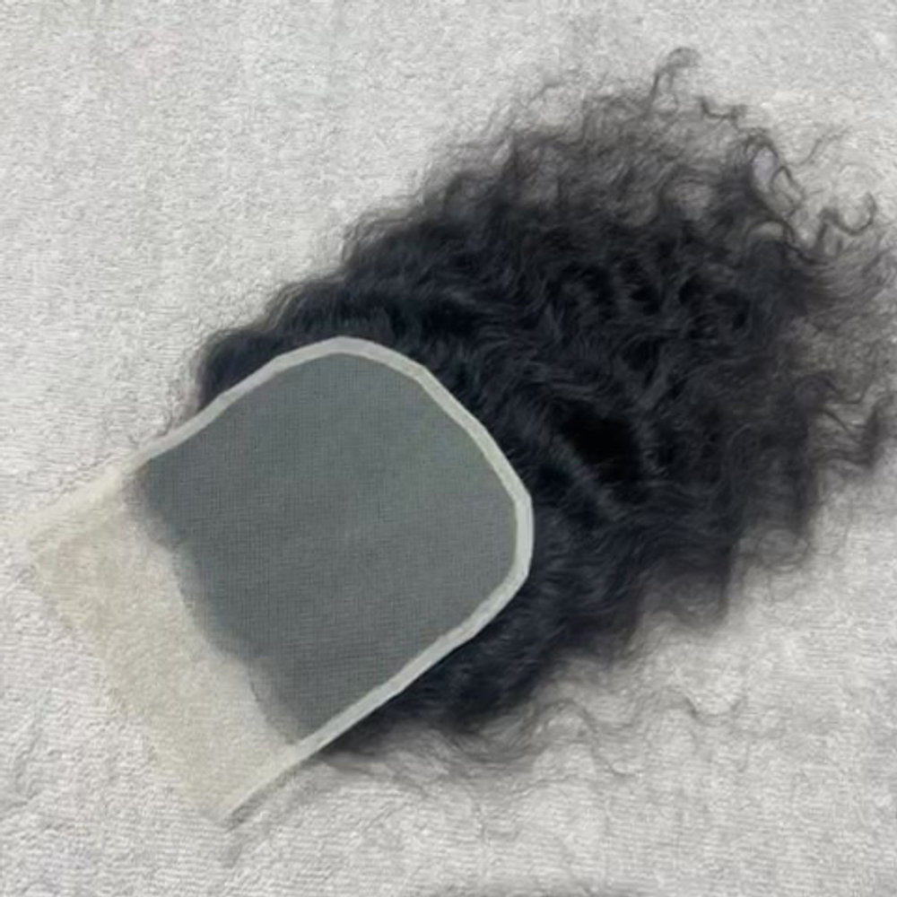 Transparent Lace Closure Curly 5x5