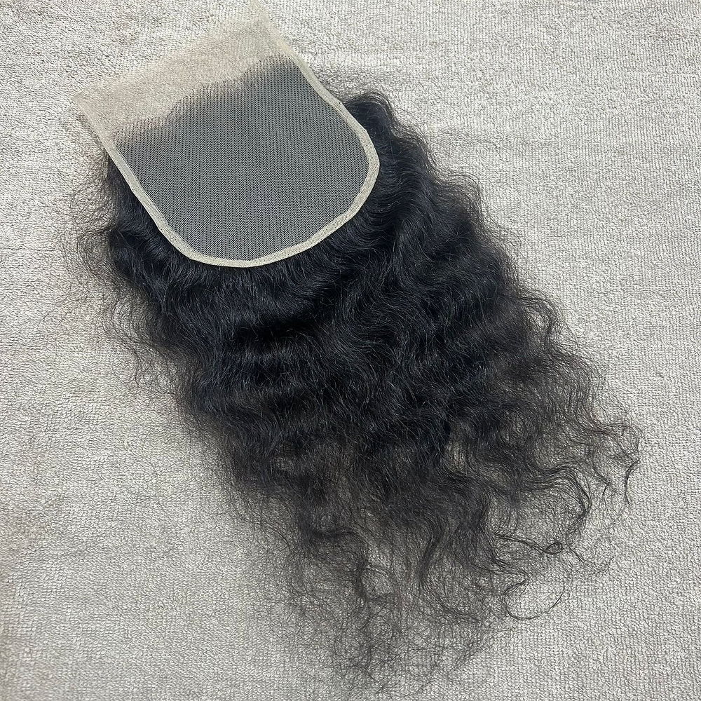 Transparent Lace Closure Curly 5x5