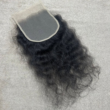 Transparent Lace Closure Curly 5x5