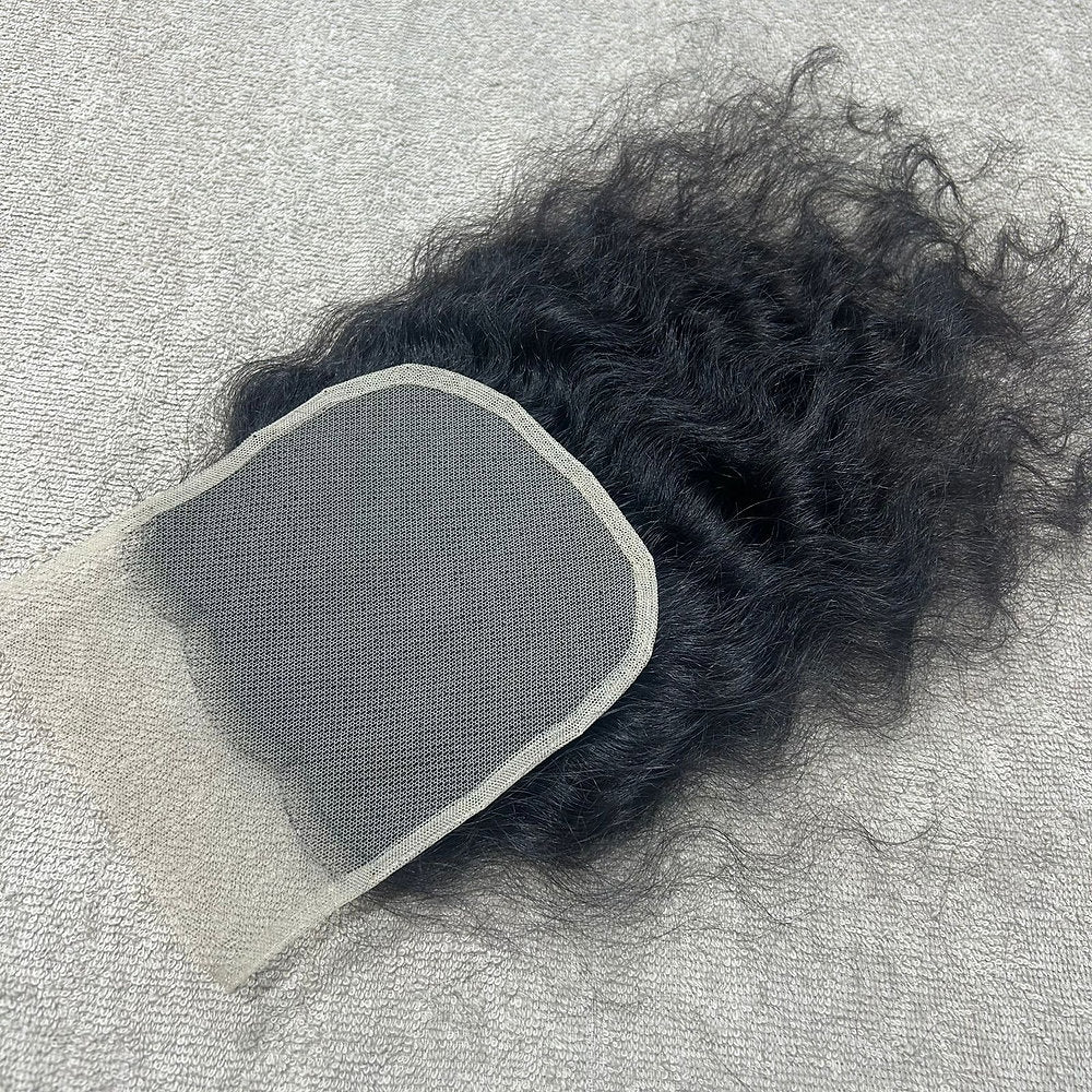 Transparent Lace Closure Curly 5x5