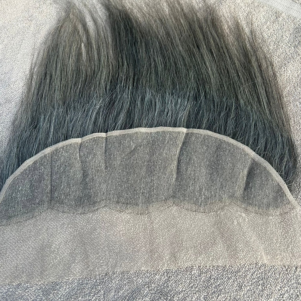 Transparent Lace Frontal 13x4 Grey Straight Hair