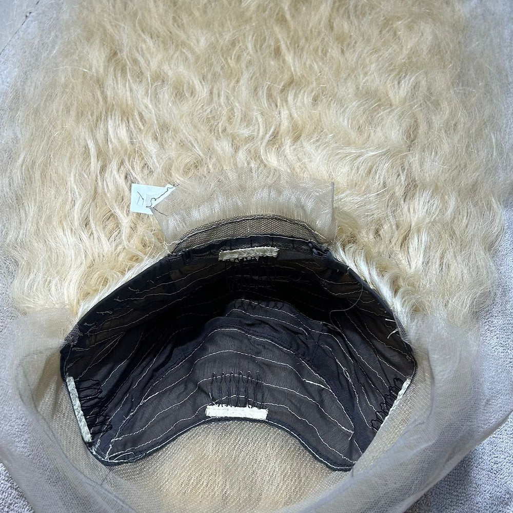 Transparent Lace Frontal Blonde Curly Wig