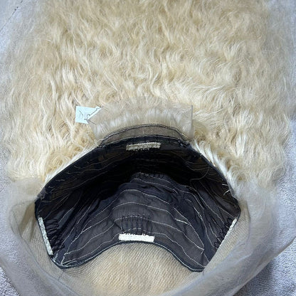 Transparent Lace Frontal Blonde Curly Wig