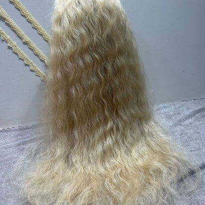 Transparent Lace Frontal Blonde Curly Wig