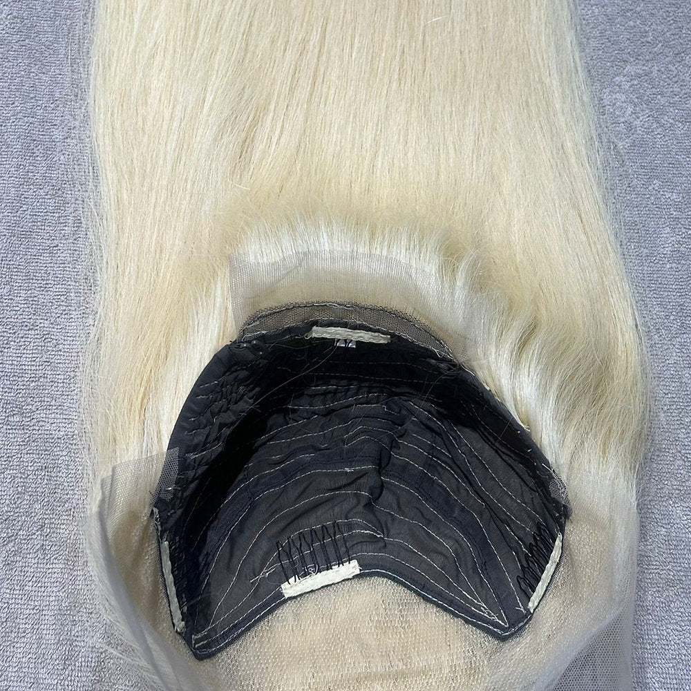 Transparent Lace Frontal Blonde Straight Wig