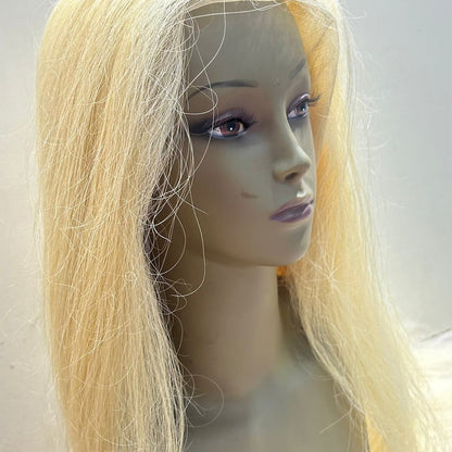 Transparent Lace Frontal Blonde Straight Wig