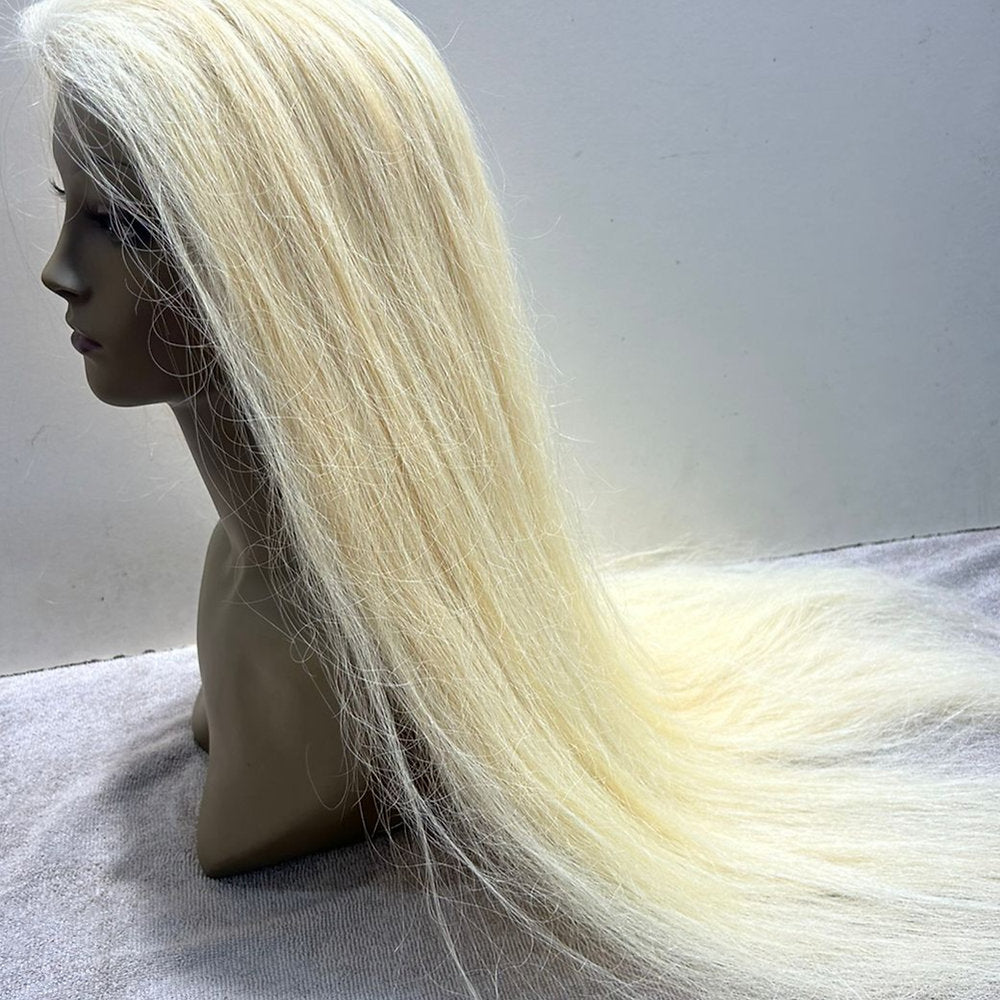 Transparent Lace Frontal Blonde Straight Wig