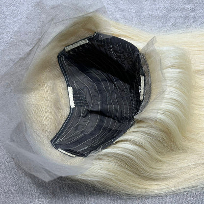 Transparent Lace Frontal Blonde Straight Wig