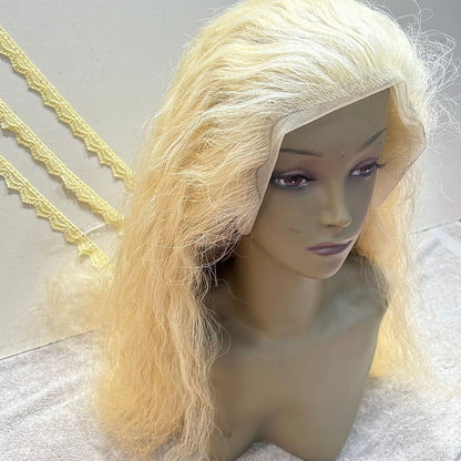 Transparent Lace Frontal Blonde Wavy Wig